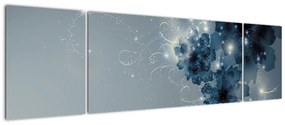 Obraz - Delikatne kwiaty (170x50 cm)