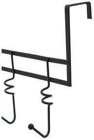 Czarny metalowy wieszak na drzwi 46 cm Jaxen – Premier Housewares
