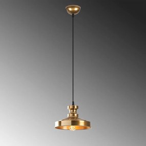 Lampa wisząca w kolorze złota z metalowym kloszem ø 22 cm Berceste – Opviq lights