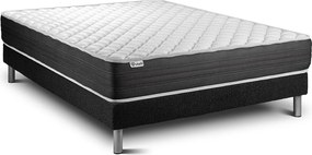 lózka z materacem VITAL MEMO ONE 135 x 190 cm Rama lózka Czarny