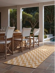 Chodnik odpowiedni na zewnątrz w kolorze ochry/kremowy 80x200 cm Haringey Terrick – Ted Baker