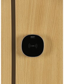 Szafka skrytkowa S1, 6 schowków, 1850 x 900 x 500 mm, demontaż, zamek RFID, drzwi laminowane, dąb naturalny