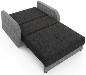 Sofa rozkładana grafit + szary - Oves 4X