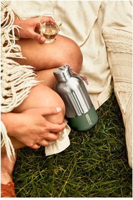 Butelka termiczna ze stali nierdzewnej w kolorze srebra 650 ml Explorer – Black + Blum