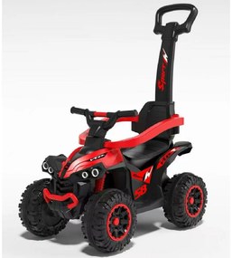 Leżaczek Baby Mix Mega z prowadnicą, czerwony