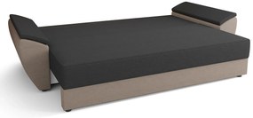 Łososiowa sofa rozkładana z pojemnikiem E9-P06