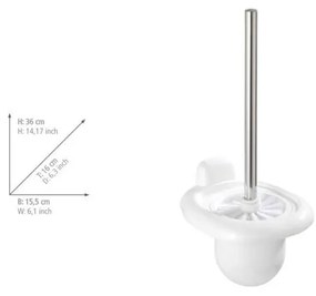 Biała ścienna plastikowa szczotka do WC Pure – Wenko