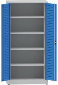 Metalowa szafa warsztatowa, 1950x950x500 mm, 4 półki, 50 kg