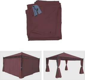 Pergola boczna Calpe III (zestaw 4 sztuk),  czerwono-brązowy