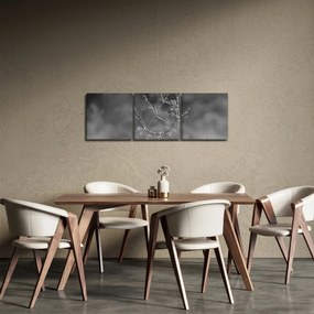 Obraz - Wiejska łąka (z zegarem) (90x30 cm)