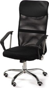 Czarne tapicerowane krzesło biurowe Arco – Bonami Essentials