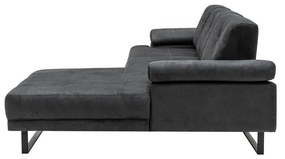 Ciemnoszara sofa narożna Artie Mustang, narożnik prawy
