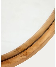 Lustro z drewnianą ramą ścienne 45x95 cm Magda – Kave Home