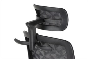 Fotel biurowy ERGONEW S1A czarny siatka STEMA