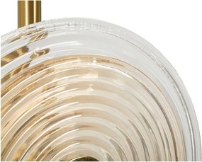 Lampa stojąca w kolorze złota ze szklanym kloszem (wysokość 170 cm) Venice – Mauro Ferretti