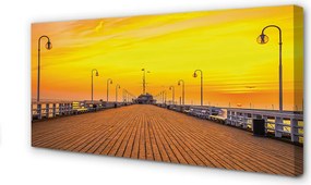 Fotoobraz na płótnie Zachód Słońca nad Molo