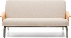 Beżowa sofa z tkaniny szenilowej 165 cm Amsen – Kave Home