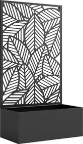 Outsunny podwyższana grządka metalowa z kratownicą dla pnączy, wolnostojąca lub do montażu na ścianie | Aosom PL