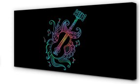 Zdjęcie na płótnie Barwna Melodia Na Strunach