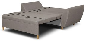Sofa kanapa 2 os z funkcją spania ALI Brązowy
