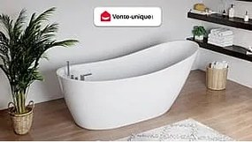 Wanna wolnostojąca NATALIA - 1-osobowa - 75 x 170 x wys.73 cm - 282 l - kolor biały