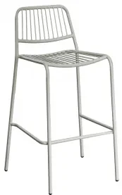 Zestaw 2 Stołków Ogrodowych Elton Z Możliwością Sztaplowania Awokado & ↑75 Cm - Sklum