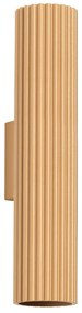 Kinkiet KARBON 30 złoty ryflowany SOLLUX  LIGHTING