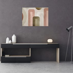 Obraz na szkle - Minimalistyczna ilustracja (70x50 cm)