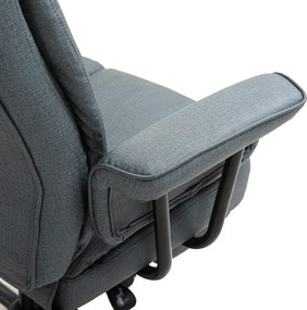 Krzesło biurowe Vinsetto fotel biurowy krzesło komputerowe z regulacją wysokości i podnóżkiem 360° PU 68x80x120–126cm | Aosom PL