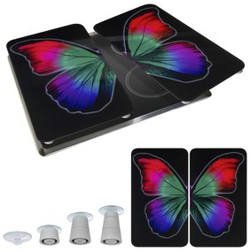 Szklane płyty ochronne BUTTERFLY BY NIGHT - 2 sztuki, WENKO