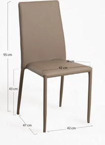 Zestaw 4 krzese Tuoli