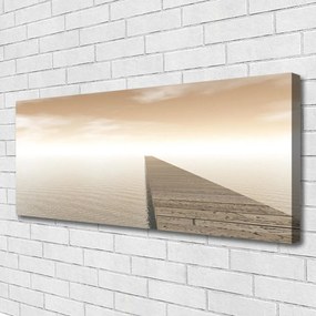 Obraz canvas Konstrukcja Molo o Poranku