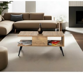 Stolik konferencyjny Bukle Atlantic Pine and Black