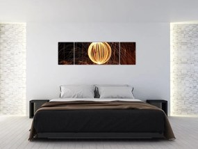 Obraz świecących kul (170x50 cm)
