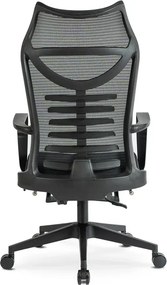 Fotel Biurowy Ergonomiczny Obrotowy z Podnóżkiem ACTON Czarny