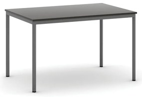 Stół jadalniany, 120x80 cm, ciemnoszara podstawa, wenge