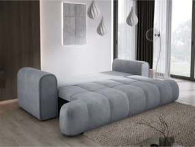 Sofa COCO z funkcja spania i pojemnikiem JASNY SZARY CLOUD 82