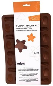 Orion Forma silikonowa na ciasteczka MIX, brązowy