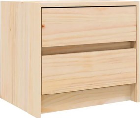 Sosnowa szafka nocna z 2 szufladami C5-D64
