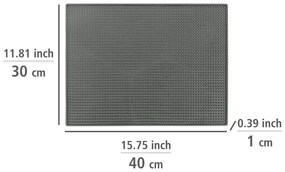 Szara gumowa podkładka do naczyń 40x30 cm Maxi – Wenko