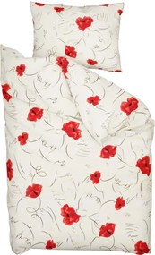 PrzytulneMieszkanie.pl PrzytulneMieszkanie.pl Pościel z kory Czerwone Maki Rozmiar pościeli: 70 x 90 cm | 140 x 220 cm