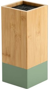 Kesper 58031 Bambusowy stojak na noże 10 x 10 x 23cm, zielony