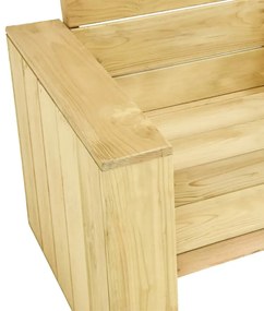 Drewniana narożna ławka ogrodowa - Lazo 3X