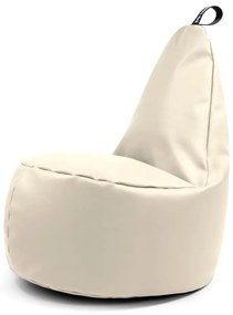 Beżowy worek do siedzenia z imitacji skóry Lull XL – So Soft?
