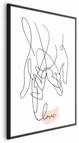 Plakat Splątane uczucie 21x30 cm z ramą czarną bez marginesu ARTGEIST B