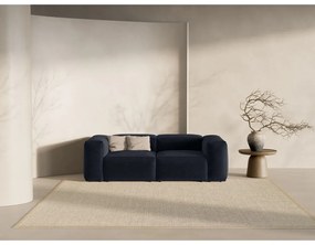 Ciemnoniebieska sofa 224 cm Bergano – Cosmopolitan Design