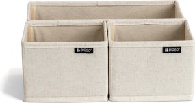 Tekstylne organizery do szuflady zestaw 3 szt. Soft Storage – Bigso