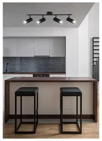 Czarna metalowa lampa sufitowa 9x76 cm Colly – Candellux Lighting