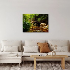 Obraz - Most nad rzeką (70x50 cm)