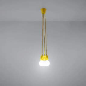 Żółta lampa wisząca ø 15 cm Rene – Nice Lamps